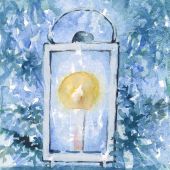 Joululyhty, joulukortti